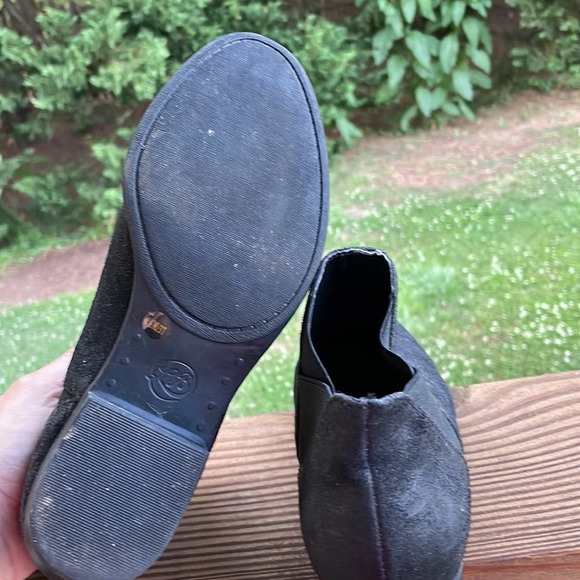 Lucky Brand Black Baqira Suede Ankle Bootie - Picture 5 of 7